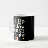 De sommeil tasse de café drôle de poste de nuit (Devant gauche)