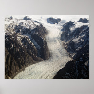 De Sondrestrom Glacier in Groenland Poster