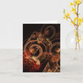 De Sound of Music Abstract Art Note Card Kaart (Gele Bloem)