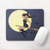 De Souris Sorcière d'Halloween sur un tapis volant (Avec souris)
