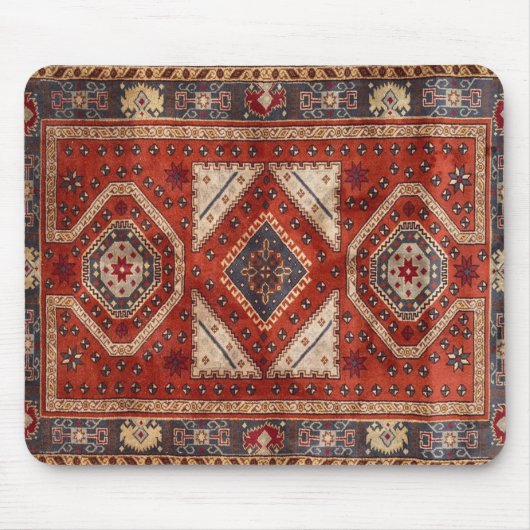 De Souris Tapis persan turc oriental rouge (Devant)