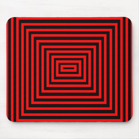 De Souris Tapis rouge et noir (Devant)