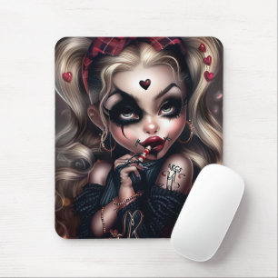 De Souris Tapis Sourie Woman with Clown Makeup 11