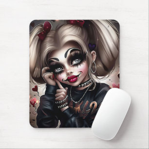 De Souris Tapis Sourie Woman with Clown Makeup 3