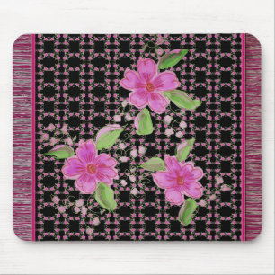 De Souris Tapis Volant Rose Et Bourgogne Designer
