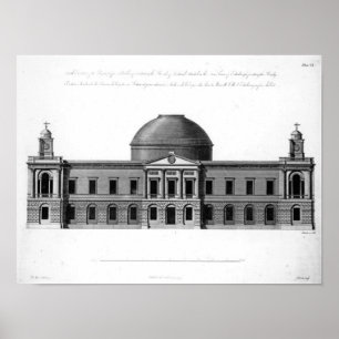 De South Elevation of Register House, Poster
