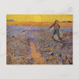 De Sower door Vincent van Gogh Briefkaart