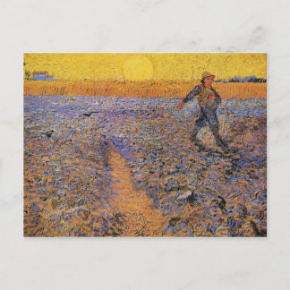 De Sower door Vincent van Gogh Briefkaart
