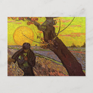 De Sower door Vincent van Gogh Briefkaart