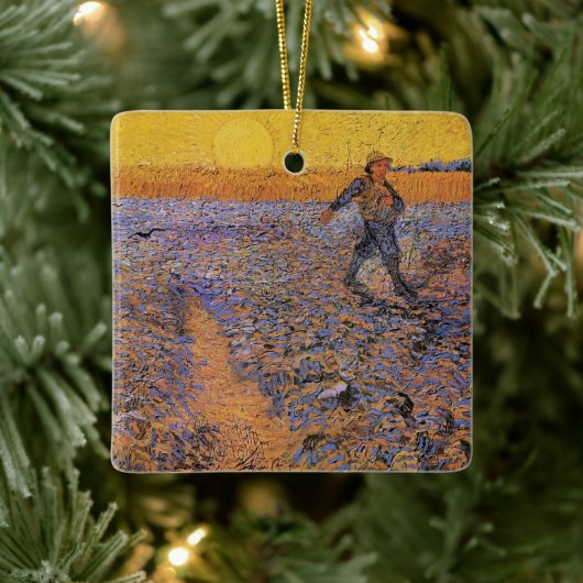 De Sower door Vincent van Gogh Keramisch Ornament (Boom)