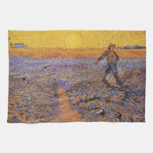 De Sower door Vincent van Gogh Theedoek