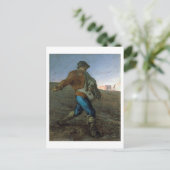 De Sower, Jean-Francois Millet Briefkaart (Staand voorkant)