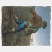 De Sower, Jean-Francois Millet Fleece Deken (Voorkant (Horizontaal))