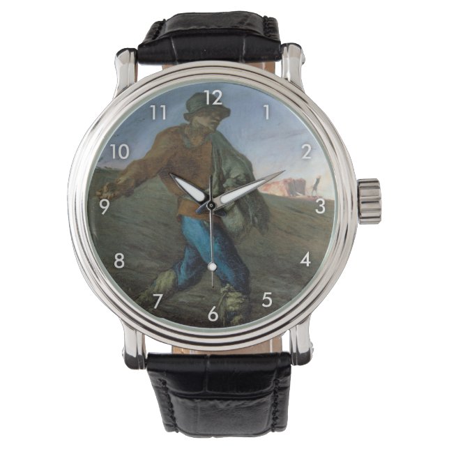 De Sower, Jean-Francois Millet Horloge (Voorkant)