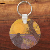 De Sower van Vincent van Gogh, Fine Art Sleutelhanger (Voorkant)