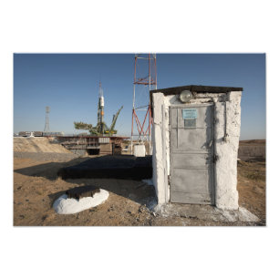 De Soyuz-raket kort na aankomst Foto Afdruk