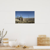 De Soyuz-raket wordt in positie 2 geplaatst Poster (Keuken)