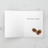 De Spaander van het casino dankt u VRAAGT ME om Bedankkaart (Binnen)