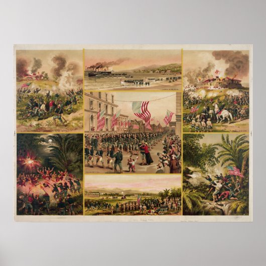 De Spaanse Amerikaanse oorlog door Hoover Poster (Voorkant)