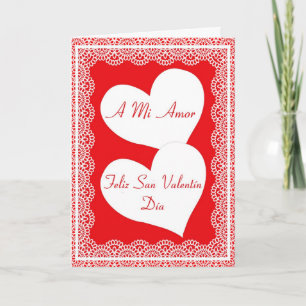 De Spaanse Kaart van de Valentijnsdag voor Mijn