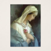 De Spaanse Maria katholieke begrafenis Memorial He Visitekaartje (Voorkant)