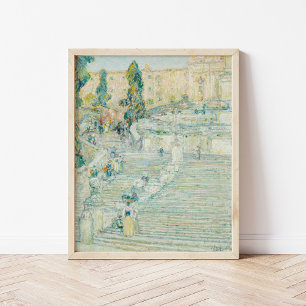 De Spaanse Trappen, Rome   Childe Hassam Poster