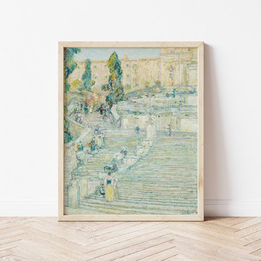 De Spaanse Trappen, Rome | Childe Hassam Poster