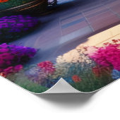 De Spaanse tuinkunst drukt Poster (Hoek)