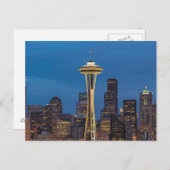 De Space Needle en het centrum van Seattle Briefkaart (Voorkant / Achterkant)