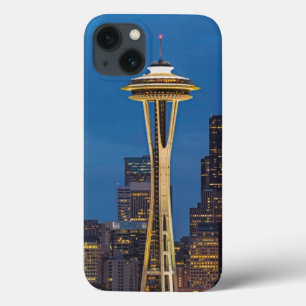 De Space Needle en het centrum van Seattle iPhone 13 Hoesje