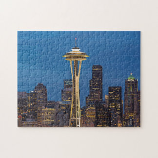 De Space Needle en het centrum van Seattle Legpuzzel