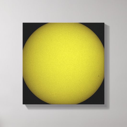 De Space Shuttle Atlantis is te zien in silhouette Canvas Afdruk (Voorkant)