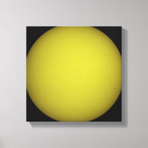 De Space Shuttle Atlantis is te zien in silhouette Canvas Afdruk