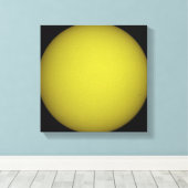 De Space Shuttle Atlantis is te zien in silhouette Canvas Afdruk (Insitu (Houten vloer))