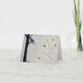 De spatie van de Vogelwaarneming notecard Kaart