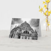 De spatie van het wenskaart, met Kerk Kaart (Gele Bloem)