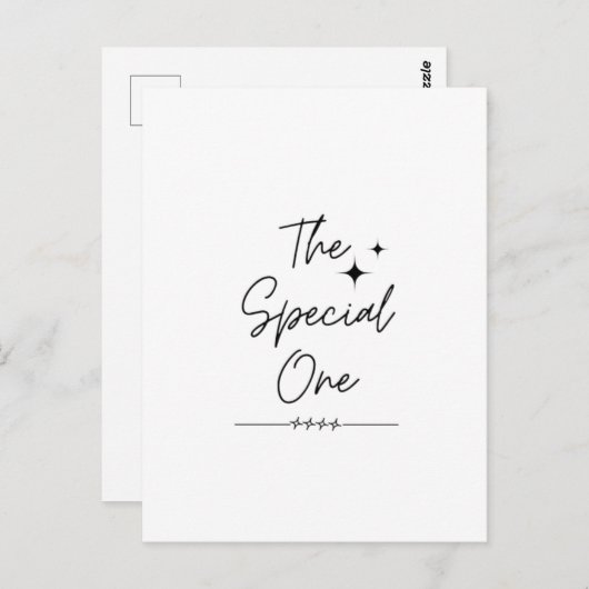 De speciale briefkaart (Voorkant / Achterkant)