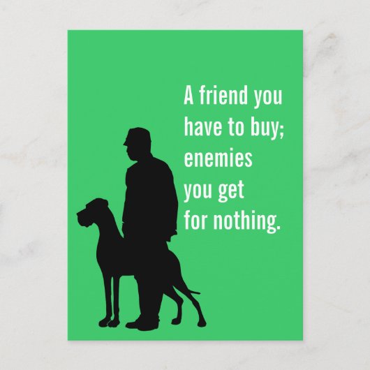 De speciale hondenvriend briefkaart (Voorkant)