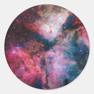 De spectaculaire stervormende Carina Nebula Ronde Sticker