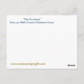 De Speelgoed winkel  Frans Briefkaart (Achterkant)