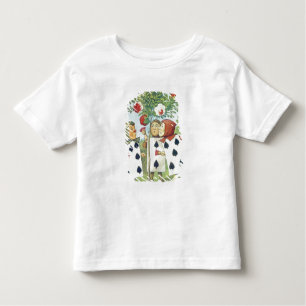 De speelkaarten die de Struik van het Roos schilde Kinder Shirts