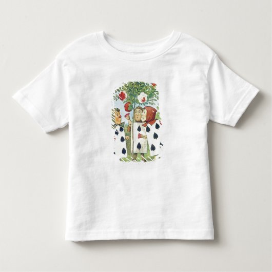 De speelkaarten die de Struik van het Roos schilde Kinder Shirts (Voorkant)