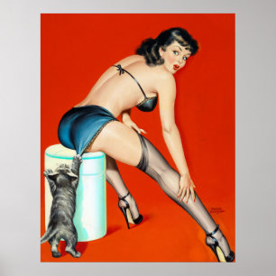 De Speld van de Pulp van het kat omhoog Poster