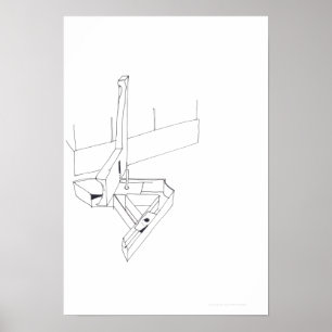 De Spelen van het gebouw met een Monogram die 14 P Poster