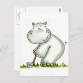 De spelenGolf van Hippo Briefkaart (Voorkant / Achterkant)