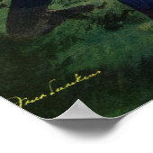  de Speler Quarterback van het Football van Sport  Poster (Hoek)