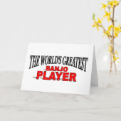 De speler van de Banjo van de Wereld Grootste Kaart (Gele Bloem)