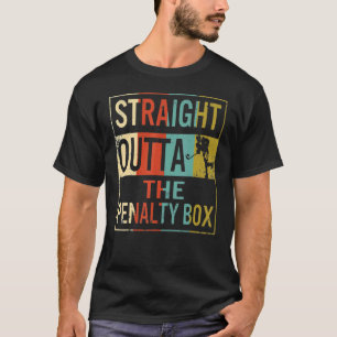 De Speler van de Hockey van het ijs recht buiten d T-shirt