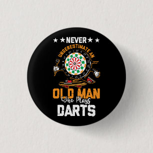 De Speler van de kunst nooit onderschat een oud Ma Ronde Button 3,2 Cm