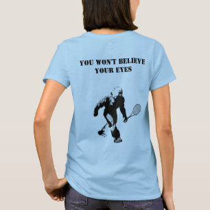 De Speler van de Tennis van het Team van de voet m T-shirt